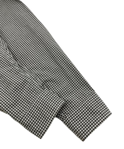 THE NORTHFACE PURPLELABEL（ザ・ノースフェイス パープルレーベル）THE NORTHFACE PURPLELABEL (ザ・ノースフェイス パープルレーベル) Regular Collar Gingham Field Shirt グレー×ホワイト サイズ:Mの古着・服飾アイテム