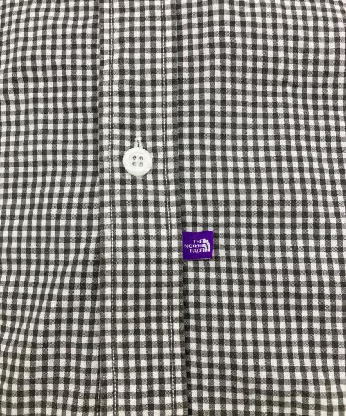 THE NORTHFACE PURPLELABEL（ザ・ノースフェイス パープルレーベル）THE NORTHFACE PURPLELABEL (ザ・ノースフェイス パープルレーベル) Regular Collar Gingham Field Shirt グレー×ホワイト サイズ:Mの古着・服飾アイテム