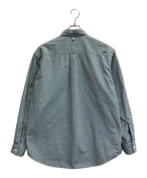 THE NORTHFACE PURPLELABEL（ザ・ノースフェイス パープルレーベル）THE NORTHFACE PURPLELABEL (ザ・ノースフェイス パープルレーベル) Regular Collar Gingham Field Shirt グリーン サイズ:Mの古着・服飾アイテム