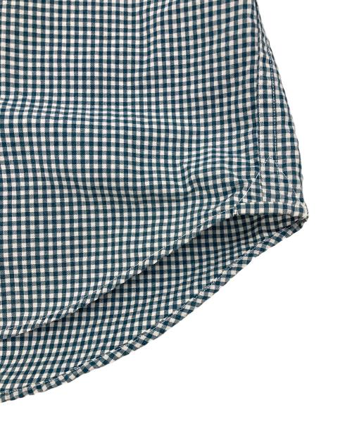 THE NORTHFACE PURPLELABEL（ザ・ノースフェイス パープルレーベル）THE NORTHFACE PURPLELABEL (ザ・ノースフェイス パープルレーベル) Regular Collar Gingham Field Shirt グリーン サイズ:Mの古着・服飾アイテム