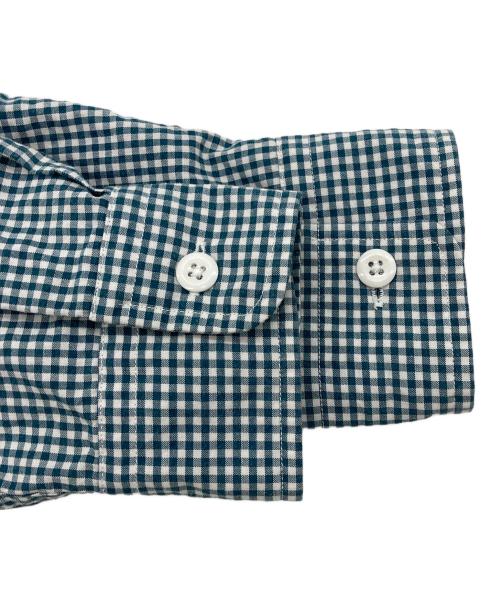 THE NORTHFACE PURPLELABEL（ザ・ノースフェイス パープルレーベル）THE NORTHFACE PURPLELABEL (ザ・ノースフェイス パープルレーベル) Regular Collar Gingham Field Shirt グリーン サイズ:Mの古着・服飾アイテム