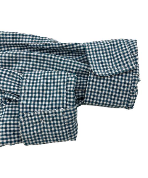 THE NORTHFACE PURPLELABEL（ザ・ノースフェイス パープルレーベル）THE NORTHFACE PURPLELABEL (ザ・ノースフェイス パープルレーベル) Regular Collar Gingham Field Shirt グリーン サイズ:Mの古着・服飾アイテム