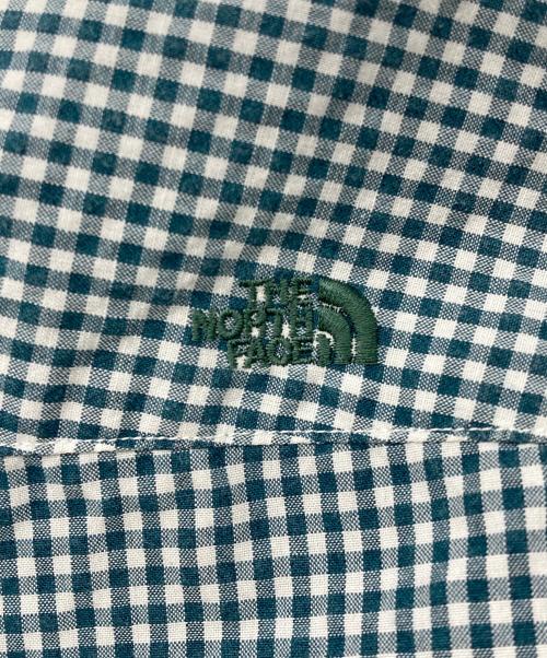 THE NORTHFACE PURPLELABEL（ザ・ノースフェイス パープルレーベル）THE NORTHFACE PURPLELABEL (ザ・ノースフェイス パープルレーベル) Regular Collar Gingham Field Shirt グリーン サイズ:Mの古着・服飾アイテム