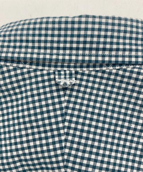 THE NORTHFACE PURPLELABEL（ザ・ノースフェイス パープルレーベル）THE NORTHFACE PURPLELABEL (ザ・ノースフェイス パープルレーベル) Regular Collar Gingham Field Shirt グリーン サイズ:Mの古着・服飾アイテム