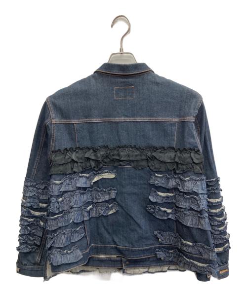 BEAMS BOY（ビームスボーイ）BEAMS BOY (ビームスボーイ) A (エイス) フリルデニムジャケット インディゴ サイズ:FREEの古着・服飾アイテム