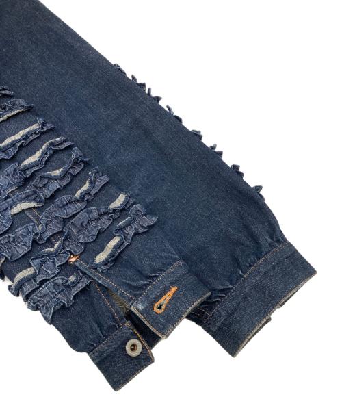 BEAMS BOY（ビームスボーイ）BEAMS BOY (ビームスボーイ) A (エイス) フリルデニムジャケット インディゴ サイズ:FREEの古着・服飾アイテム