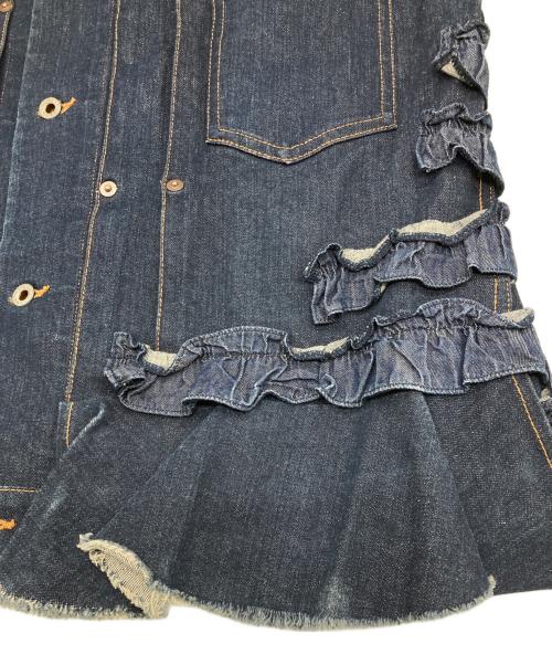 BEAMS BOY（ビームスボーイ）BEAMS BOY (ビームスボーイ) A (エイス) フリルデニムジャケット インディゴ サイズ:FREEの古着・服飾アイテム