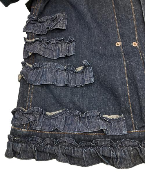 BEAMS BOY（ビームスボーイ）BEAMS BOY (ビームスボーイ) A (エイス) フリルデニムジャケット インディゴ サイズ:FREEの古着・服飾アイテム