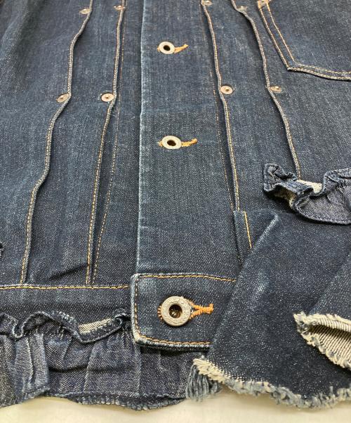 BEAMS BOY（ビームスボーイ）BEAMS BOY (ビームスボーイ) A (エイス) フリルデニムジャケット インディゴ サイズ:FREEの古着・服飾アイテム