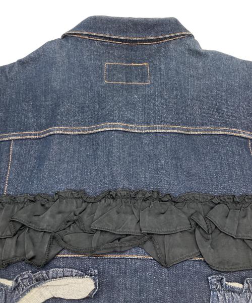 BEAMS BOY（ビームスボーイ）BEAMS BOY (ビームスボーイ) A (エイス) フリルデニムジャケット インディゴ サイズ:FREEの古着・服飾アイテム