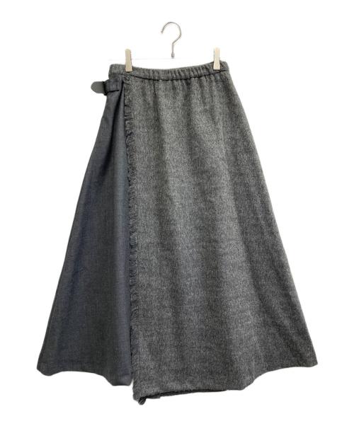 O'NEIL OF DUBLIN（オニールオブダブリン）O'NEIL OF DUBLIN (オニールオブダブリン) ロングウールスカート グレー サイズ:6の古着・服飾アイテム