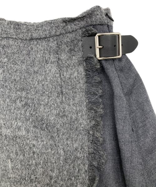 O'NEIL OF DUBLIN（オニールオブダブリン）O'NEIL OF DUBLIN (オニールオブダブリン) ロングウールスカート グレー サイズ:6の古着・服飾アイテム