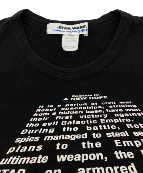 COMME des GARCONS SHIRT（コムデギャルソンシャツ）COMME des GARCONS SHIRT (コムデギャルソンシャツ) STAR WARS TEE ブラック サイズ:Mの古着・服飾アイテム