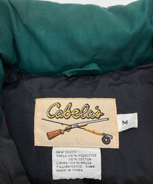 Cabelas（カベラス）Cabelas (カベラス) ダウンベスト グリーン サイズ:Mの古着・服飾アイテム