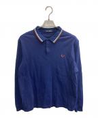 FRED PERRYフレッドペリー）の古着「LS TWIN TIPPED SHIRT」｜ネイビー