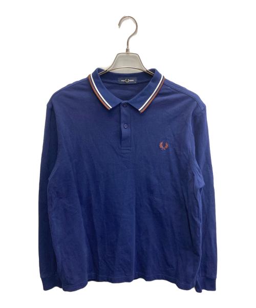 FRED PERRY（フレッドペリー）FRED PERRY (フレッドペリー) LS TWIN TIPPED SHIRT ネイビー サイズ:XLの古着・服飾アイテム