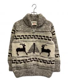 TUAK（トゥアック）の古着「カウチンニットカーディガン」｜ベージュ