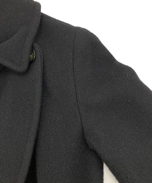 Max Mara WEEK END LINE（マックスマーラ ウイークエンドライン）MAX MARA WEEK END LINE (マックスマーラ ウイークエンドライン) ウール混チェスターコート ブラック サイズ:40の古着・服飾アイテム