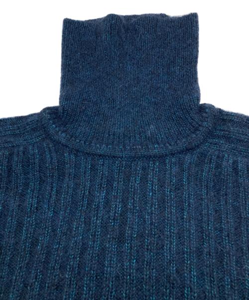 JOHN SMEDLEY（ジョンスメドレー）JOHN SMEDLEY (ジョンスメドレー) アルパカ混タートルネックニット ブルー サイズ:Mの古着・服飾アイテム
