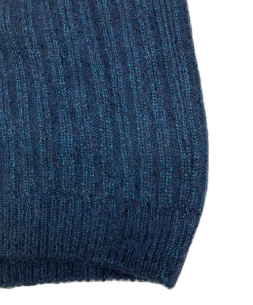 JOHN SMEDLEY（ジョンスメドレー）JOHN SMEDLEY (ジョンスメドレー) アルパカ混タートルネックニット ブルー サイズ:Mの古着・服飾アイテム