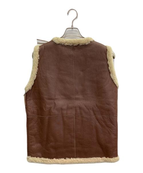 THIRD MAGAZINE（サードマガジン）THIRD MAGAZINE (サードマガジン) ムートンベスト ブラウン サイズ:9の古着・服飾アイテム
