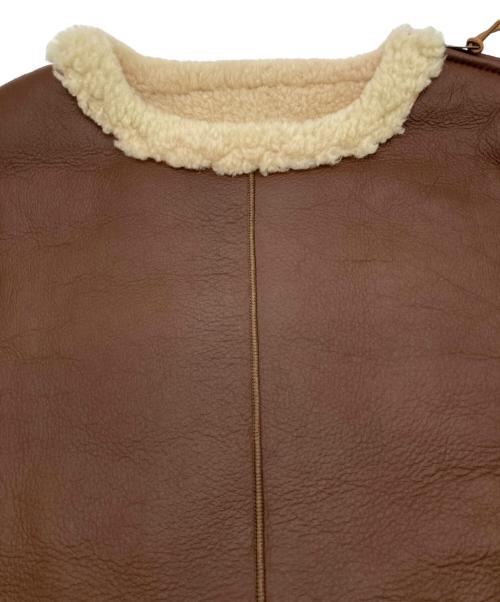 THIRD MAGAZINE（サードマガジン）THIRD MAGAZINE (サードマガジン) ムートンベスト ブラウン サイズ:9の古着・服飾アイテム
