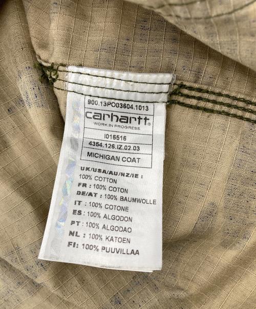 CarHartt（カーハート）CarHartt (カーハート) Metro Blue Michigan Coat ネイビー×ブラウン サイズ:Mの古着・服飾アイテム