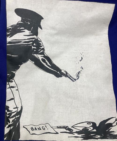 SUPREME（シュプリーム）Supreme (シュプリーム) 14AW Pettibon Bang Hooded Work Jacket ブルー サイズ:Lの古着・服飾アイテム