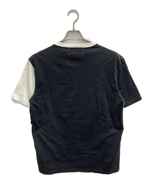 Maison Margiela（メゾンマルジェラ）Maison Margiela (メゾンマルジェラ) ボーダーTシャツ ブラック×ホワイト サイズ:54の古着・服飾アイテム
