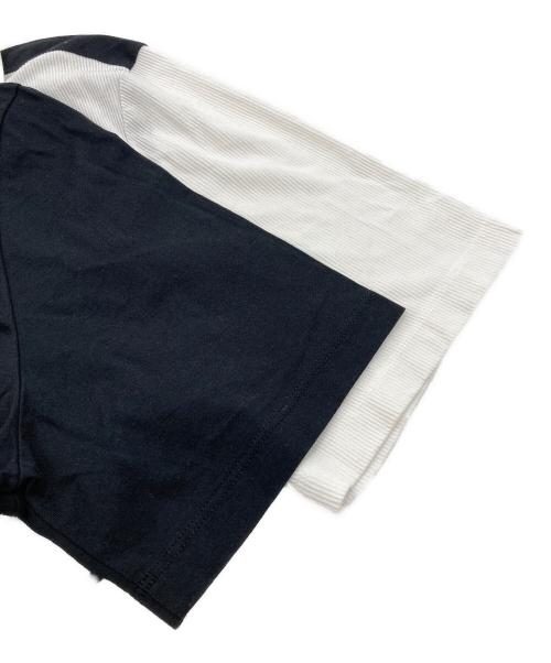 Maison Margiela（メゾンマルジェラ）Maison Margiela (メゾンマルジェラ) ボーダーTシャツ ブラック×ホワイト サイズ:54の古着・服飾アイテム