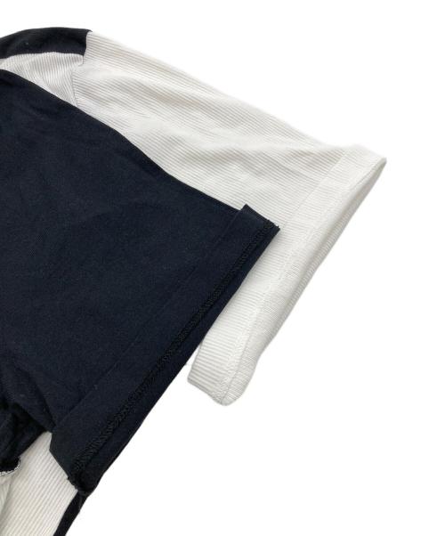 Maison Margiela（メゾンマルジェラ）Maison Margiela (メゾンマルジェラ) ボーダーTシャツ ブラック×ホワイト サイズ:54の古着・服飾アイテム