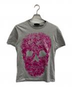 ALEXANDER McQUEENアレキサンダーマックイーン）の古着「フラワースカルTシャツ」｜グレー