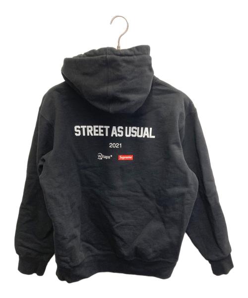 SUPREME（シュプリーム）Supreme (シュプリーム) WTAPS (ダブルタップス) FW21 Sic'em! Hooded Sweatshirt ブラック サイズ:Mの古着・服飾アイテム