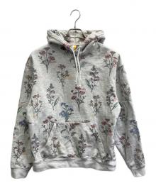 KITH（キス）の古着「ボタニカルフローラル柄 プルオーバーパーカー」｜グレー