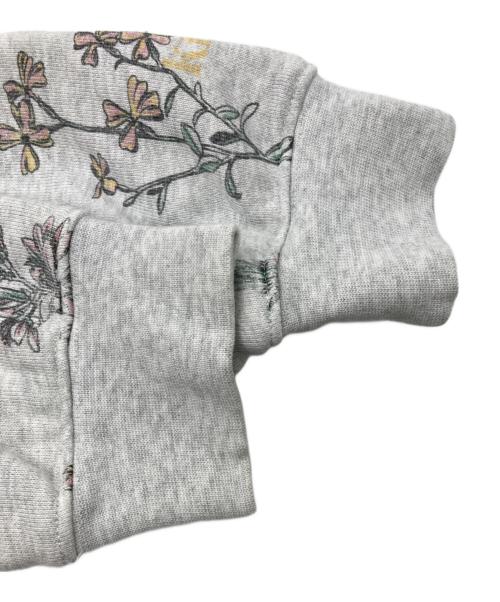 KITH（キス）KITH (キス) ボタニカルフローラル柄 プルオーバーパーカー グレー サイズ:Sの古着・服飾アイテム