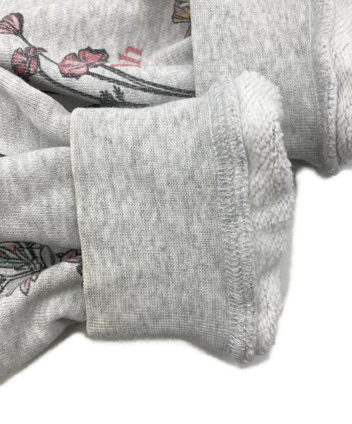 KITH（キス）KITH (キス) ボタニカルフローラル柄 プルオーバーパーカー グレー サイズ:Sの古着・服飾アイテム