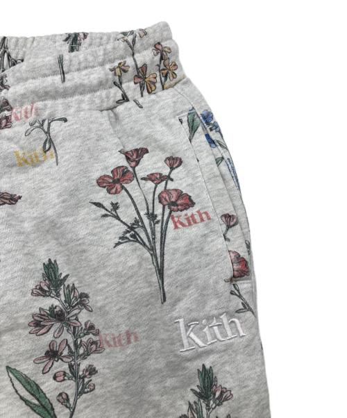 KITH（キス）KITH (キス) ボタニカルフローラル柄 スウェットパンツ グレー サイズ:Sの古着・服飾アイテム