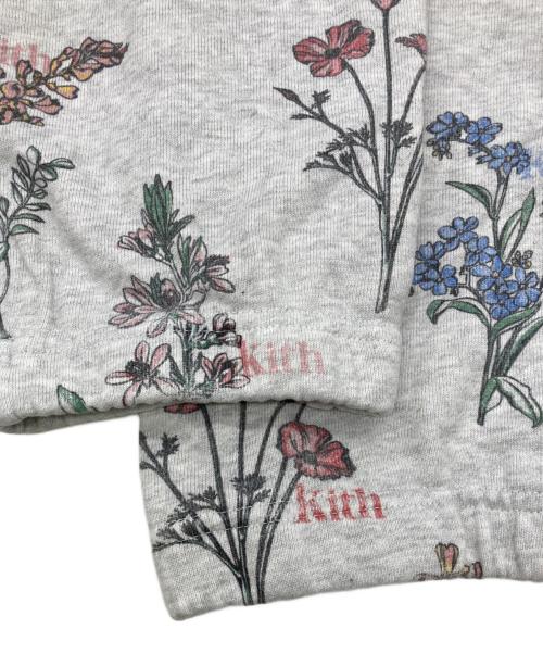 KITH（キス）KITH (キス) ボタニカルフローラル柄 スウェットパンツ グレー サイズ:Sの古着・服飾アイテム