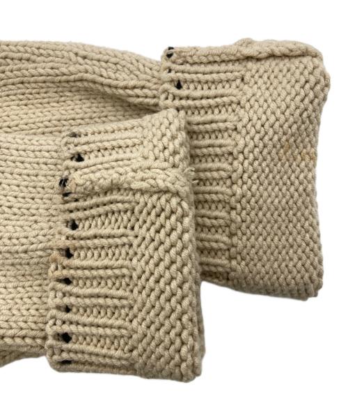 C.P COMPANY（シーピーカンパニー）C.P COMPANY (シーピーカンパニー) C.P ロゴ ドライバーズニット ベージュ サイズ:12/152（実寸サイズ参照）の古着・服飾アイテム