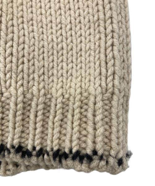 C.P COMPANY（シーピーカンパニー）C.P COMPANY (シーピーカンパニー) C.P ロゴ ドライバーズニット ベージュ サイズ:12/152（実寸サイズ参照）の古着・服飾アイテム