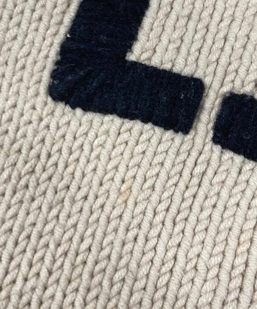 C.P COMPANY（シーピーカンパニー）C.P COMPANY (シーピーカンパニー) C.P ロゴ ドライバーズニット ベージュ サイズ:12/152（実寸サイズ参照）の古着・服飾アイテム