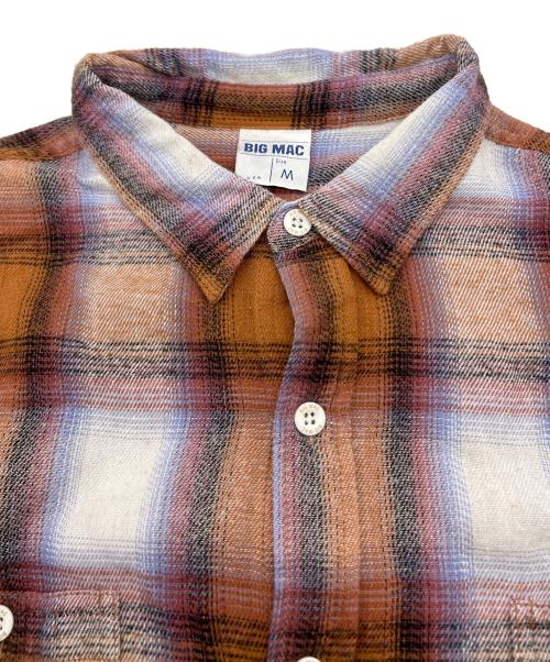big mac（ビッグマック）BIG MAC (ビッグマック) セットアップ オンブレチェックシャツ ブラウン サイズ:Mの古着・服飾アイテム