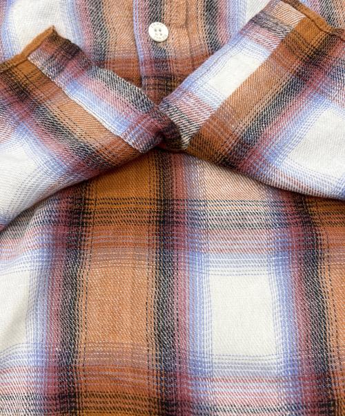 big mac（ビッグマック）BIG MAC (ビッグマック) セットアップ オンブレチェックシャツ ブラウン サイズ:Mの古着・服飾アイテム