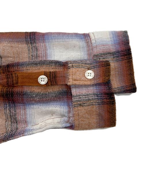 big mac（ビッグマック）BIG MAC (ビッグマック) セットアップ オンブレチェックシャツ ブラウン サイズ:Mの古着・服飾アイテム