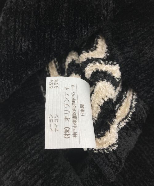 Vivienne Westwood RED LABEL（ヴィヴィアンウエストウッドレッドレーベル）Vivienne Westwood RED LABEL (ヴィヴィアンウエストウッドレッドレーベル) 総柄 Uネックカーディガン ブラック サイズ:size2の古着・服飾アイテム