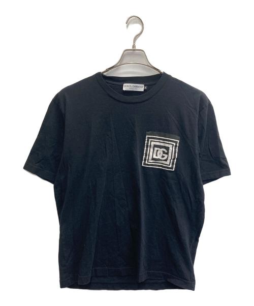 DOLCE & GABBANA（ドルチェ＆ガッバーナ）DOLCE & GABBANA (ドルチェ＆ガッバーナ) DGプリントTシャツ ブラック サイズ:50の古着・服飾アイテム