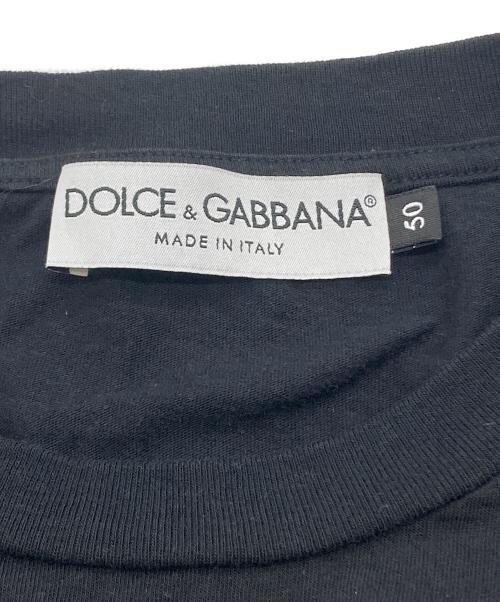 DOLCE & GABBANA（ドルチェ＆ガッバーナ）DOLCE & GABBANA (ドルチェ＆ガッバーナ) DGプリントTシャツ ブラック サイズ:50の古着・服飾アイテム