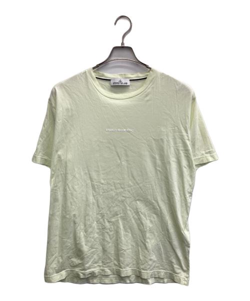 STONE ISLAND（ストーンアイランド）STONE ISLAND (ストーンアイランド) SHORT-SLEEVED ROUND NECK T-SHIRTS イエロー サイズ:XLの古着・服飾アイテム