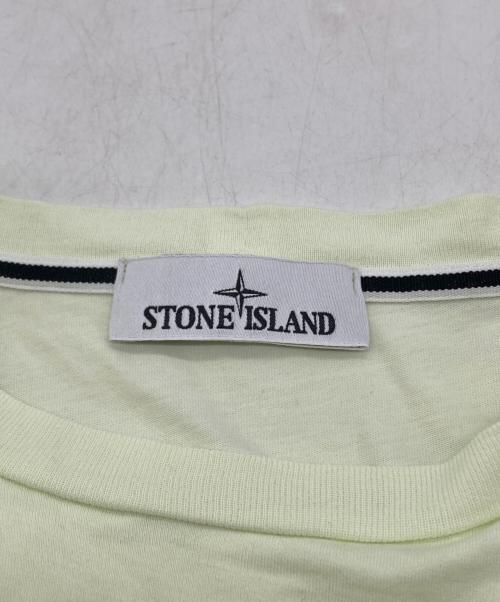 STONE ISLAND（ストーンアイランド）STONE ISLAND (ストーンアイランド) SHORT-SLEEVED ROUND NECK T-SHIRTS イエロー サイズ:XLの古着・服飾アイテム