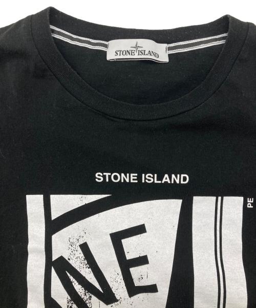 STONE ISLAND（ストーンアイランド）STONE ISLAND (ストーンアイランド) COMPASS T SHIRT ブラック サイズ:XLの古着・服飾アイテム